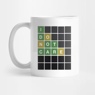 Wordle I Dont Care Mug